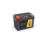 MAXTOOLS MR-18R, Batería LiFePO4 Superligera, para Moto, Quad y ATV, 12 V, con Carcasa Reforzada y Indicación de Estado de Carga, Derecha, Negro, 300 cca
