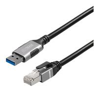 MAXTRACK Adaptador USB A LAN - C540-1L - Adaptador LAN USB-A 3.0 a RJ45, Adaptador Ethernet 1 Gbps, Compatible con MacBook, notebooks, Aspecto metálico, portátil y Delgado, Plug & Play
