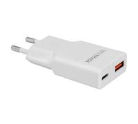 MAXTRACK Cargador rápido MQ2L - 2 Puertos USB-C y USB-A, 30 W, tecnología GAN, PD 30 W & QC 3.0, Ultra Plano 1,5 cm