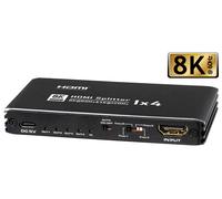 Maxtrack divisor hdmi 8k 1 in4out ? cs26-4l, conmutador hdmi con ges