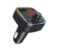 Maxtrack MT1L - Transmisor FM Bluetooth para coche, adaptador Bluetooth para radio de coche, manos libres con 2 puertos USB, compatible con Micro SD, memorias USB, función Siri, función de carga