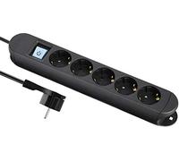 MAXTRACK NV 57-2L regleta de Clavijas de Enchufe con Schalter Negro Schutzkontakt 1 Pieza