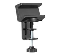 MaxTrack NVZ1L Abrazadera de Mesa para regleta de enchufes - Soporte de Mesa, para regletas o concentradores USB de 40-60 mm de Ancho, Soporte de Escritorio, Almohadillas Protectoras de Silicona,