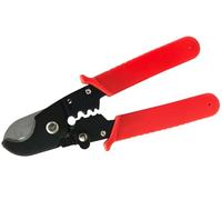 MaxTrack PVTL2L - Cortador de cable solar profesional, 2,5/4/6 mm², mangos antideslizantes, con función de engarce y mecanismo de bloqueo, muelle para facilitar la apertura