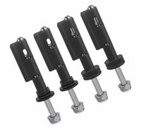 MaxTrax MKII Juego de Pasadores de Montaje para Tabla de Tracción de Recuperación con Nudillo de Rotación de 360 Grados, Acero Inoxidable, Bloqueable, a Prueba de Robo, para