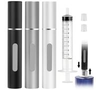 Maxumille 3 Piezas 8ml Atomizador Perfume Recargable, Decants Perfumes con Ventana, Mini Botella Rociadora Portátil, Vacía Pulverizador, Rociador de Botella de Perfume, Frasco Perfum para Viaje