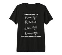 Maxwell Ecuaciones Luz Electricidad Ciencia Física Camiseta Premium