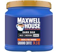 Maxwell House Dark Silk - Café molido tostado oscuro, recipiente de 24 onzas