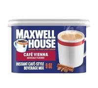 Maxwell House Mezcla instantánea de bebidas estilo café, fácil de preparar, 1 recipiente, para café rápido por la mañana o por la tarde, café Vienna, lácteos Kosher, 9 onzas