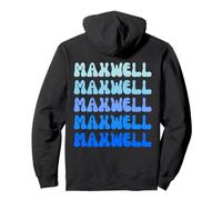 Maxwell Retro Name Stack Design Sudadera con Capucha