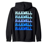 Maxwell Retro Name Stack Design Sudadera con Capucha