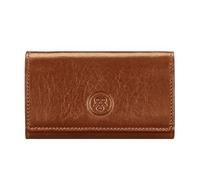 Maxwell Scott - Funda de cuero de lujo con ganchos para hombre, hecha a mano con pieles italianas de grano completo, The Lapo, Castaño Bronceado, Talla única, No personalizable