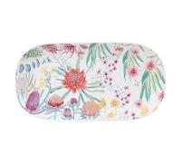 Maxwell & Williams AW0622 - Placa redonda de 33 cm de diámetro - porcelana lisa, multicolor - RBG Native Blooms Flores, caja de regalo