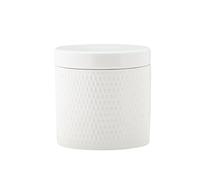 Maxwell & Williams DV0183 - Tarro de almacenamiento (600 ml, porcelana blanca, diamantes), diseño en relieve, caja de regalo