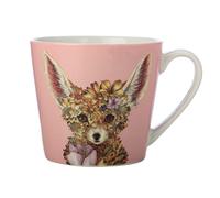 Maxwell & Williams DX1098 Fennec - Taza de café redonda (370 ml, porcelana), diseño de animales