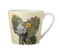 Maxwell & Williams DX1101 - Taza de café redonda con diseño de elefante (370 ml), diseño de animales