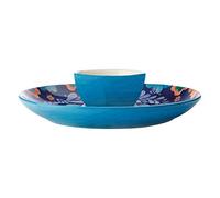 Maxwell & Williams Majolica Platos para Servir Salsas y Patatas Fritas en Caja de Regalo, Cerámica, Azul, 3 cm, 2 Piezas