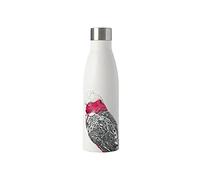 Maxwell & Williams Marini Ferlazzo Botella Térmica de Agua con Diseño de Cacatúa Galah de Acero Inoxidable 18/10, 500 ml - Blanco
