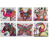 Maxwell & Williams Smile Style Posey 6 Posavasos Asortidos Cm 9 X 9