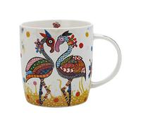 Maxwell & Williams Smile Style - Taza con diseño de flamenco colorido en caja de regalo, porcelana multicolor, 370 ml