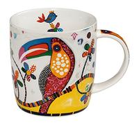 Maxwell & Williams Smile Style - Taza con diseño de pájaro colorido en caja de regalo, tucán Tango, porcelana, multicolor, 370 ml