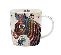 Maxwell & Williams Smile Style - Taza de porcelana multicolor con diseño de animales en caja de regalo, diseño de rayas, 370 ml
