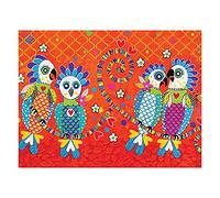 Maxwell & Williams Toalla de Té con Estampado de Animales Love Hearts y Diseño de Club de Fans, 1% Algodón, Rojo, 5 x 7 cm