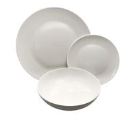 Maxwell y Williams White Basic Coupe Vajilla de porcelana 12 piezas