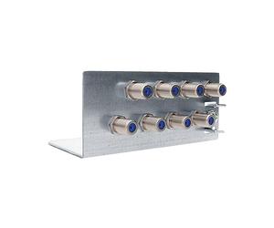 maxx.onLine 8 ángulos de tierra para satélite multiinterruptor, LNB, amplificador de antena, compensación de potencial para cable coaxial, bloque de tierra, barra de tierra para satélite