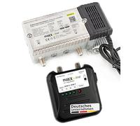 maxx.onLine Amplificador de conexión para casa VST 9341 A, 1 GHz, 33 dB, amplificador, canal trasero, amplificador BK, incluye comprobador de señal analógicodigital 40862 MHz para televisión por