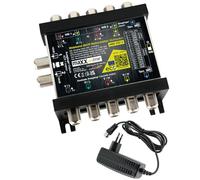 maxx.onLine Sistema de cableado multiinterruptor único para 1-2 satélites y 32 participantes incl. 18V F-enchufe de alimentación, un solo cable multiinterruptor en cascada