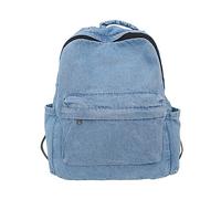 MaxxCloud Mochila vintage de tela vaquera para laptop, mochila informal de lona, bolso de mano, mochila ligera, Azul claro 3, Estándar, Classic