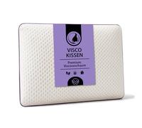 MaxxGoods Almohada cervical Comfort Sweet Soft con funda antiestática de alta tecnología + funda interior de tela incluida, almohada ergonómica de espuma viscoelástica transpirable e hipoalergénica