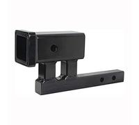 MaxxHaul 1-1/4 Pulgadas a 2 Pulgadas Adaptador de Enganche con 4 Pulgadas de elevación y 3-3/8 Pulgadas de caída