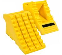MAXXHAUL 50503 - Calzo de Rueda de Espuma de Polietileno Resistente de Alta Visibilidad, 20 x 10 x 10 cm, par