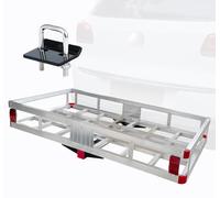 MaxxHaul 50881 - Transportador de Carga de Aluminio con Tensor de Enganche, Soporte de Enganche de Remolque para caravanas, Camiones, SUV, Furgonetas, automóviles con Receptor de Enganche de 2
