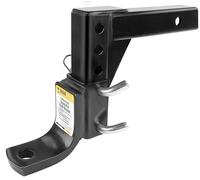 MAXXHAUL 70067 - Enganche de Remolque - Enganche de Remolque Ajustable de 8 Posiciones - 5000 Libras de Capacidad GTW, Color Negro