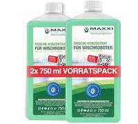 Maxxi Clean | 2 x 750 ml limpiador de suelos con aroma fresco | adecuado para todos los robots limpiadores | limpiador concentrado universal | líquido limpiador para suelos, parqué, azulejos |