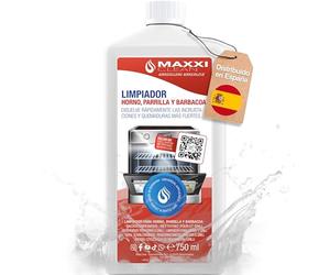 Maxxi Clean | Limpiador de hornos y parrillas extra fuerte (750 ml) para estufas y parrillas | elimina incrustaciones sin calentar (El paquete puede variar)