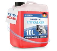 Maxxi Clean Red Power descalcificador multiusos para la limpiar máquinas de café automáticas, cafeteras, planchas y teteras - 250 ml (1x 10 l con indicador de color)