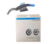 maxxi4you Shimano Deore XT RT-MT800 - Disco de freno para bicicleta (180 mm, incluye cepillo de cadena de bicicleta), color plateado y negro