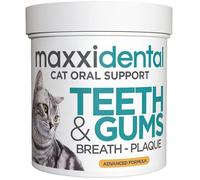 maxxipaws maxxidental Cuidado de Encías y Dental para Gatos - Suplemento en Polvo de Soporte Bucal Avanzado, 90 g