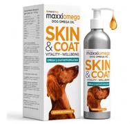 maxxipaws maxxiomega Omega 3 6 & 9 Aceite Pescado Perros- Piel y Pelo 250ml | Favorece un pelo brillante y apoya articulaciones, corazón, inmunidad y vitalidad con EPA, DHA, biotina y vitaminas A, D y E