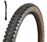 Maxxis Minion DHF - Neumático para bicicleta de montaña 3C MaxxTerra de 27.5 x 2.3 pulgadas con paquete de protección contra pinchazos EXO con palanca de neumático Cycle Crew