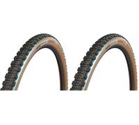 Maxxis Pneu Ravager-700x50c-Tr. Souple-Exo/Tubeless Ready/Tanwall Neumático MTB, Bronceado, 700x50c (Paquete de 2)
