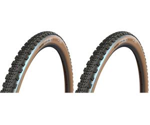 Maxxis Pneu Ravager-700x50c-Tr. Souple-Exo/Tubeless Ready/Tanwall Neumático MTB, Bronceado, 700x50c (Paquete de 2)