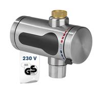 MAXXME Calentador de agua eléctrico Calentador de agua Pantalla LED Acero ino...