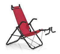 MAXXMEE Entrenador de inversión Deluxe, para cualquier edad, para cualquier nivel de fitness, para fortalecer la musculatura de la espalda, el abdomen y las piernas, soporta hasta 120 kg, plegable