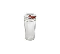 Maxxo Coffee To Go - Termo de cristal de borosilicato de doble pared para café y té, a prueba de fugas, duradero y apto para lavavajillas (delgado/350 ml)