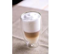 maxxo Vasos de doble pared para latté macchiato, juego de 4 vasos térmicos de café de 380 ml con efecto flotante
